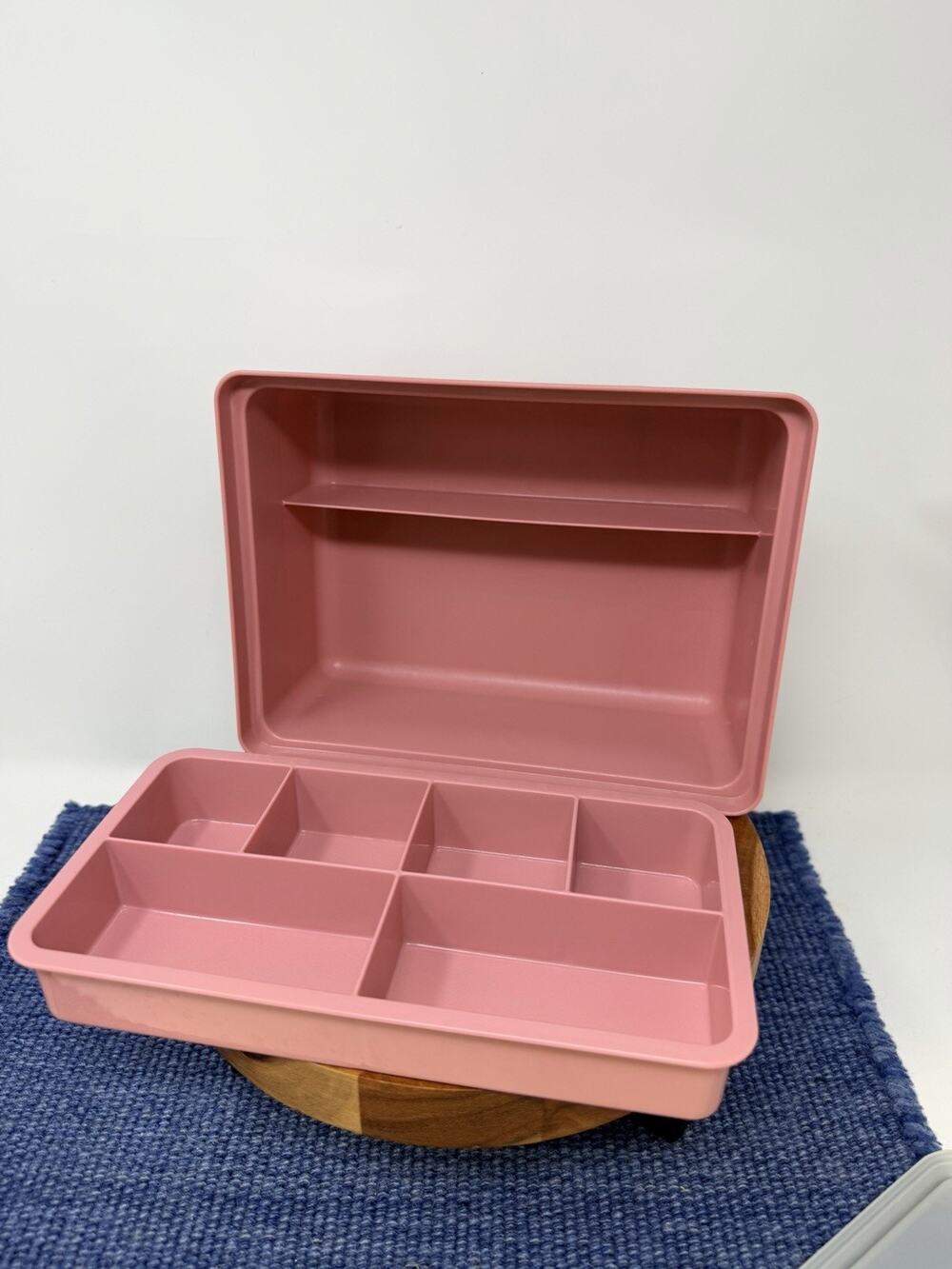 Vintage Tupperware Tuppercraft Stow N Go 3 pc Craft Storage Container #1579-6